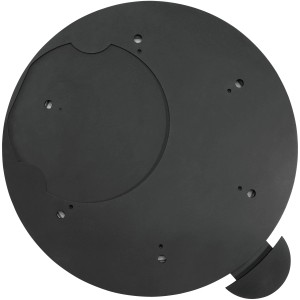 Justus Dreh-Tableau für Kaminöfen Faro, Faro+ und Faro Top, Stahl grau, drehbare Feuerstelle.