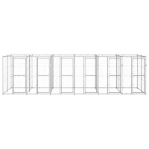 vidaXL Outdoor-Hundezwinger Verzinkter Stahl 14,52 m² 3082286