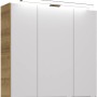 Pelipal Trentino Spiegelschrank, 77 cm, Riviera Eiche Dekor mit LED-Leuchte.