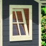 Karibu Dreh-/Kippfenster für Gartenhaus, Echtglas mit Sprossen.