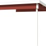 Dachverlängerung Schwedenrot für Zambezi Gartenhaus, 250x250 cm Fundamentmaß.