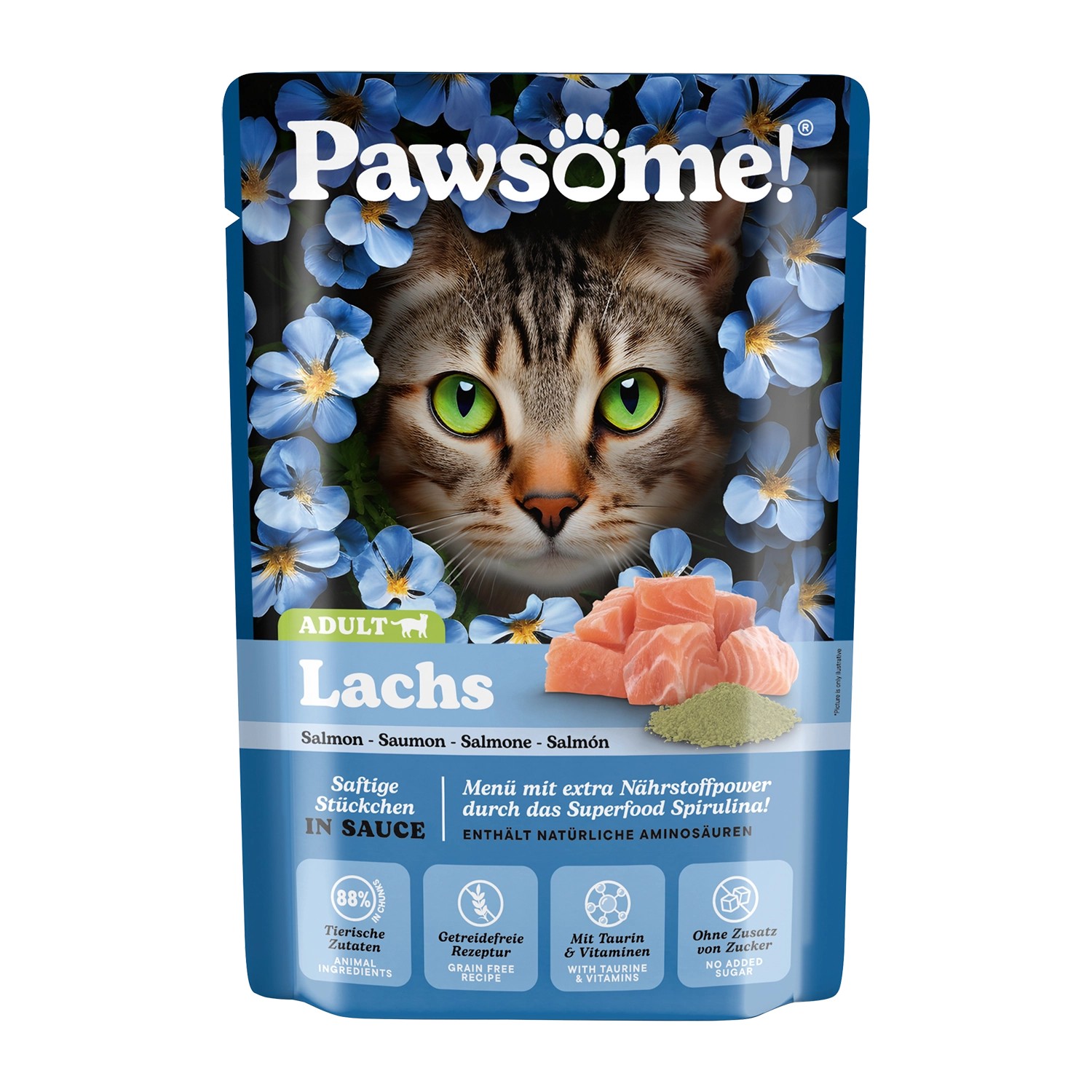 Pawsome Katzen-Nassfutter Adult Lachs 85 g