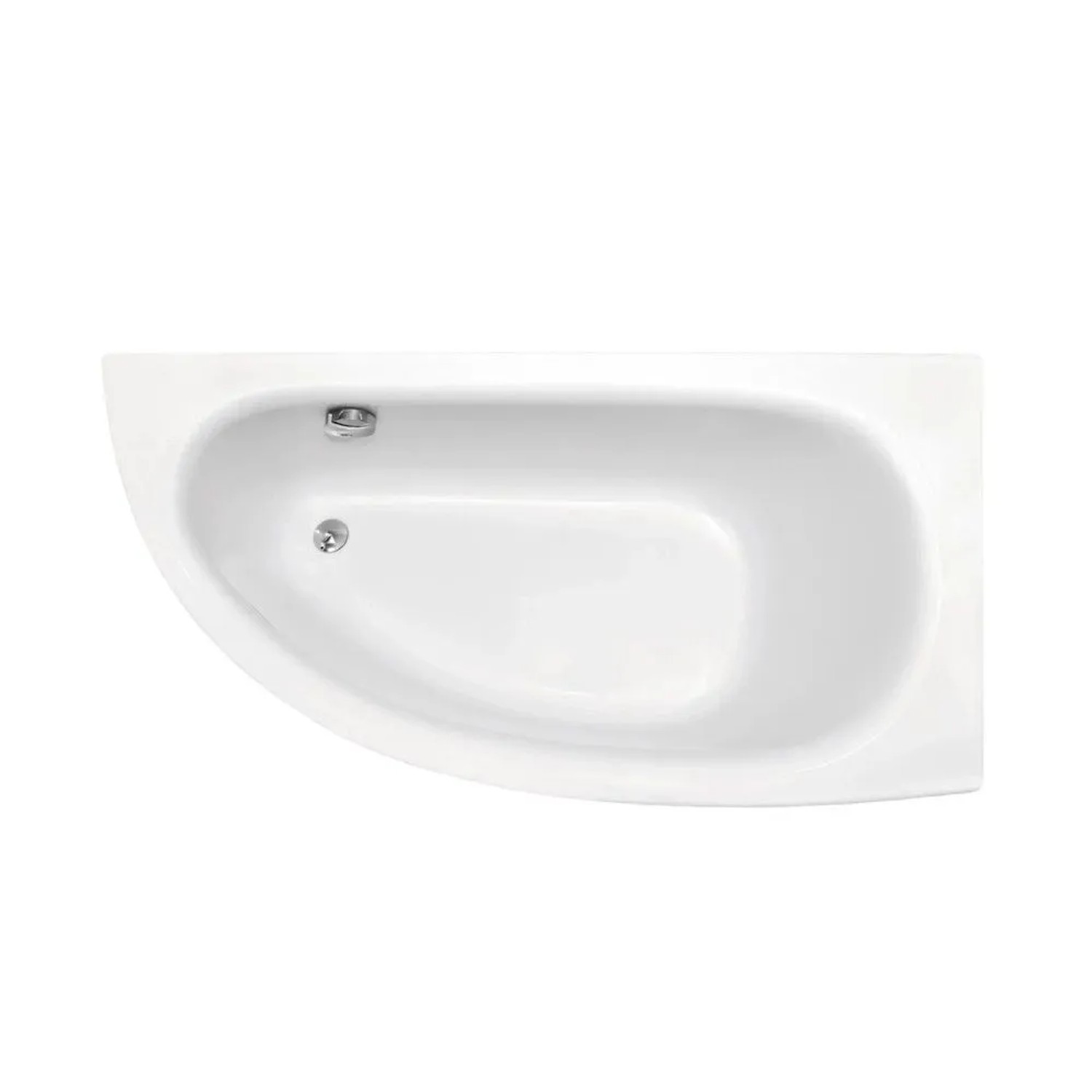 Bad Land Eckbadewanne 150x70 Rechts mit Styroporverkleidung inkl. Ablauf & Füße