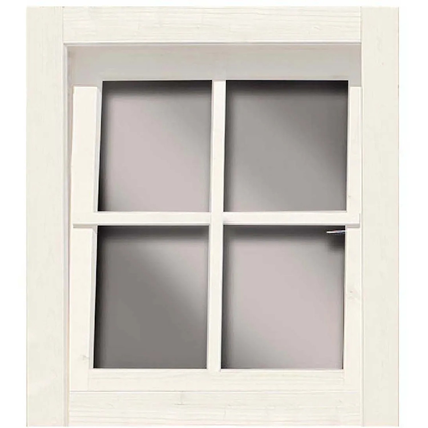 Karibu Holzfenster Gartenhaus Fichte inkl. Dreh-Kipp Beschlag 38 mm Elfenbeinweiß kaufen bei OBI