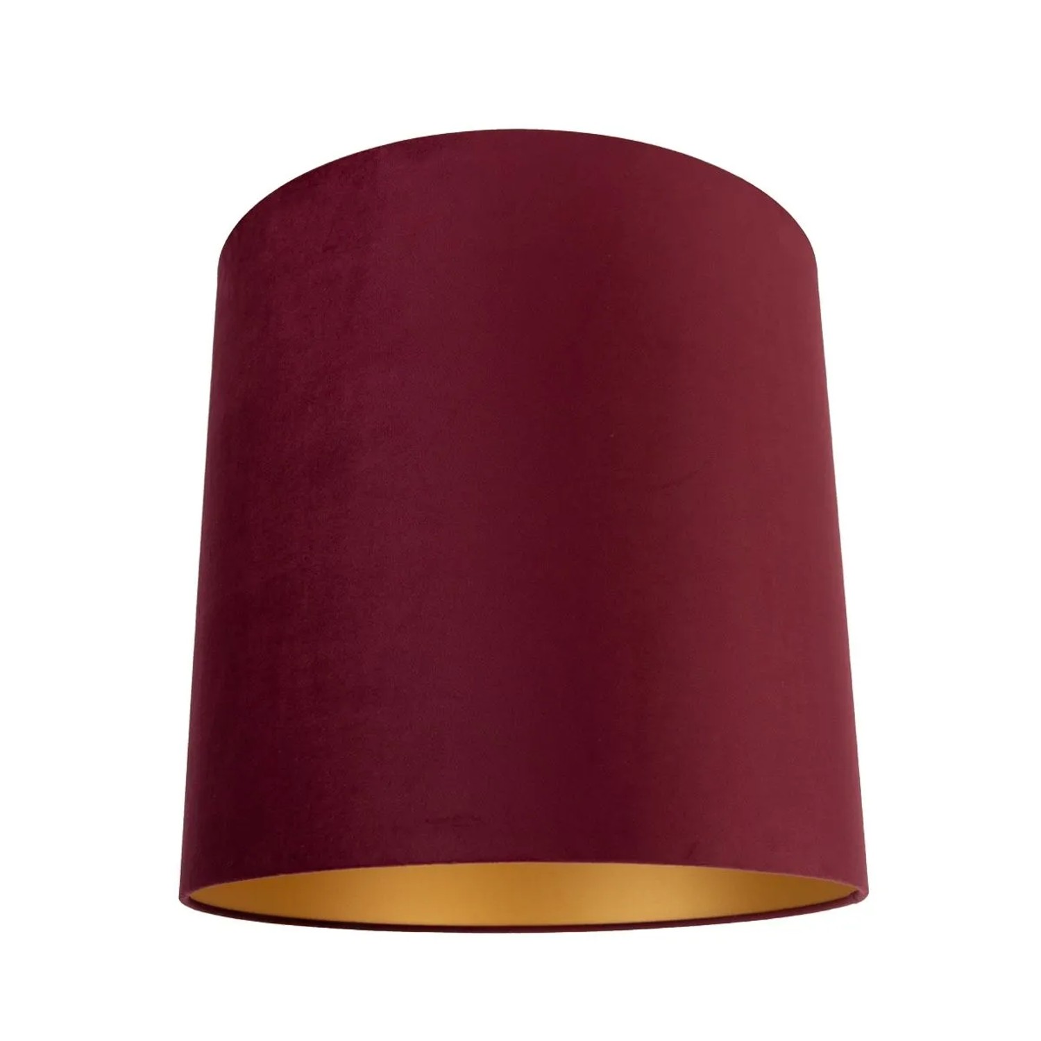 QAZQA Samt Lampenschirm Rot 40 40 40 mit Goldener Innenseite