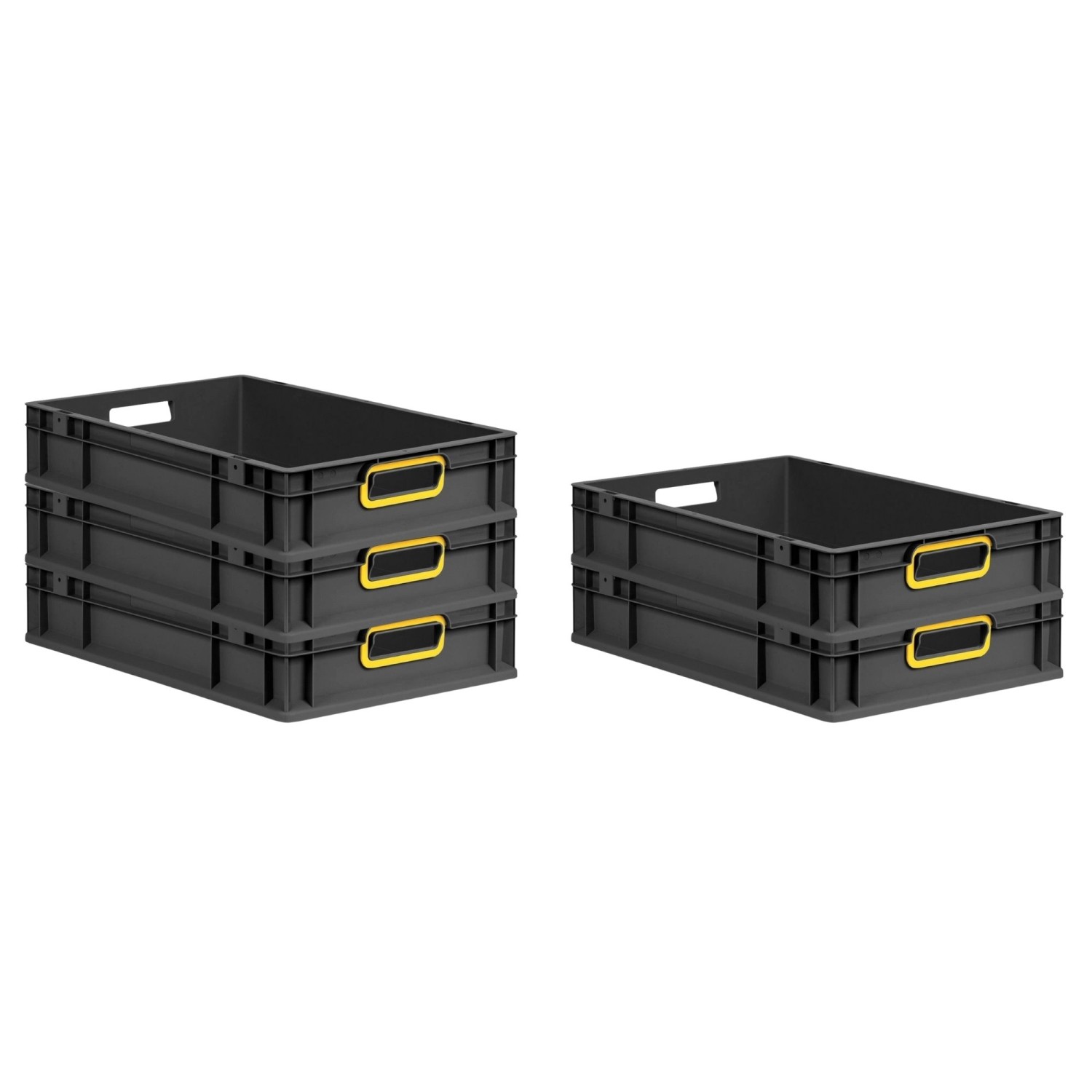 PROREGAL SparSet 5x Eurobox Nextgen Color HxBxT 12x40x60cm 23 Liter Griffe günstig online kaufen
