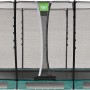 EXIT Allure Classic Bodentrampolin, 214x366 cm, grün, mit Sicherheitsnetz.