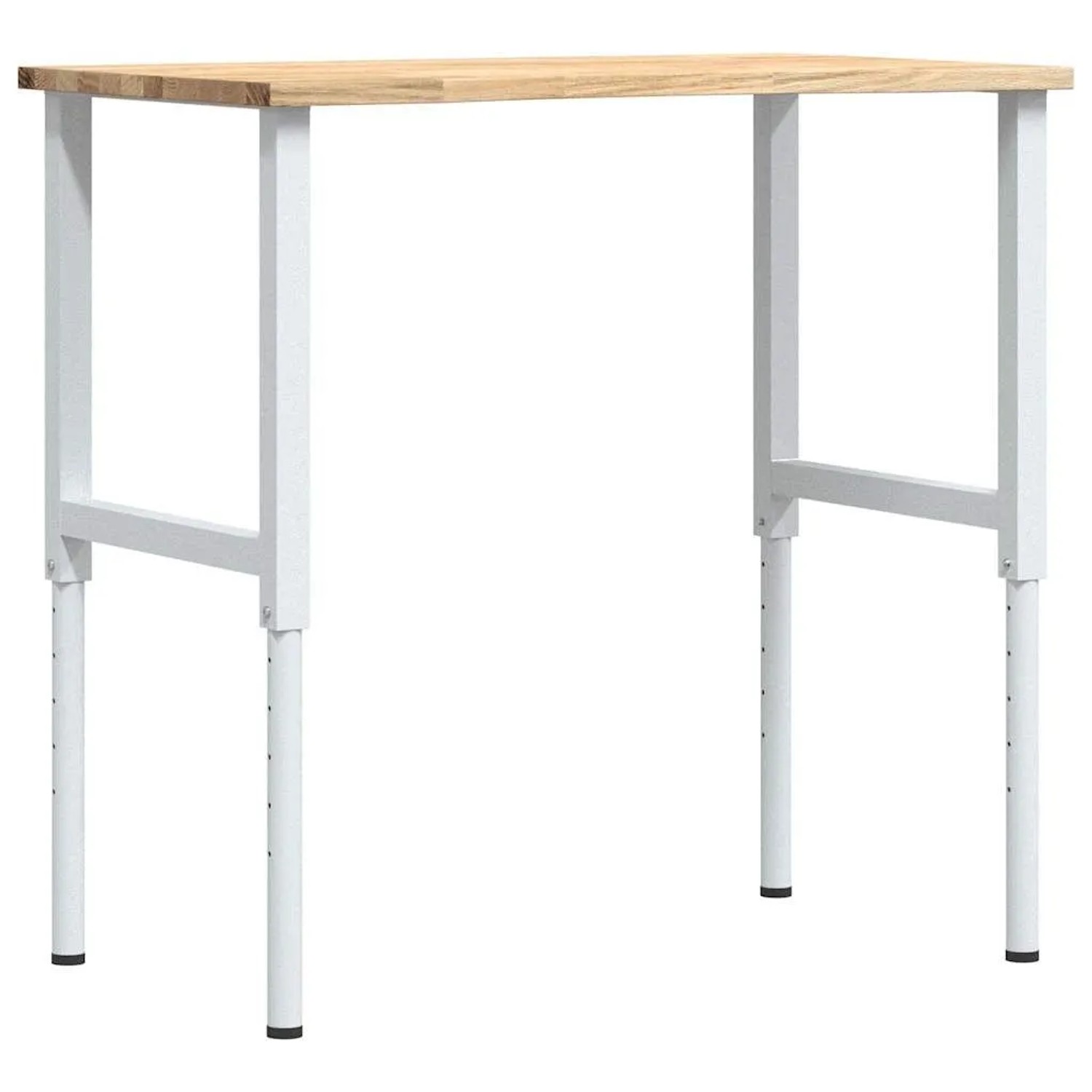 vidaXL Werkbank 100x60x71,5-98 cm Massivholz Eiche 3309717
