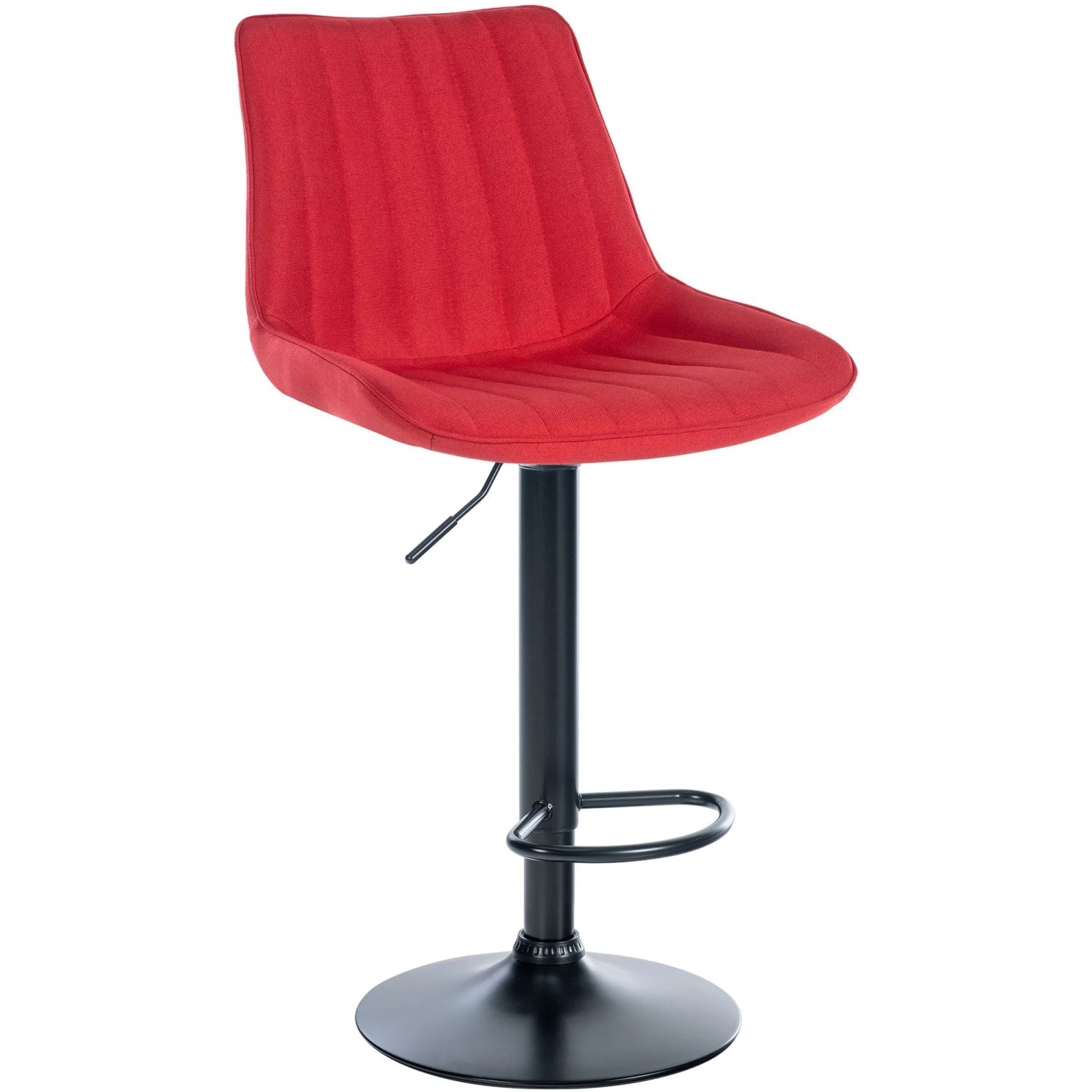 CLP Barhocker Toni Stoff Rot/Schwarz