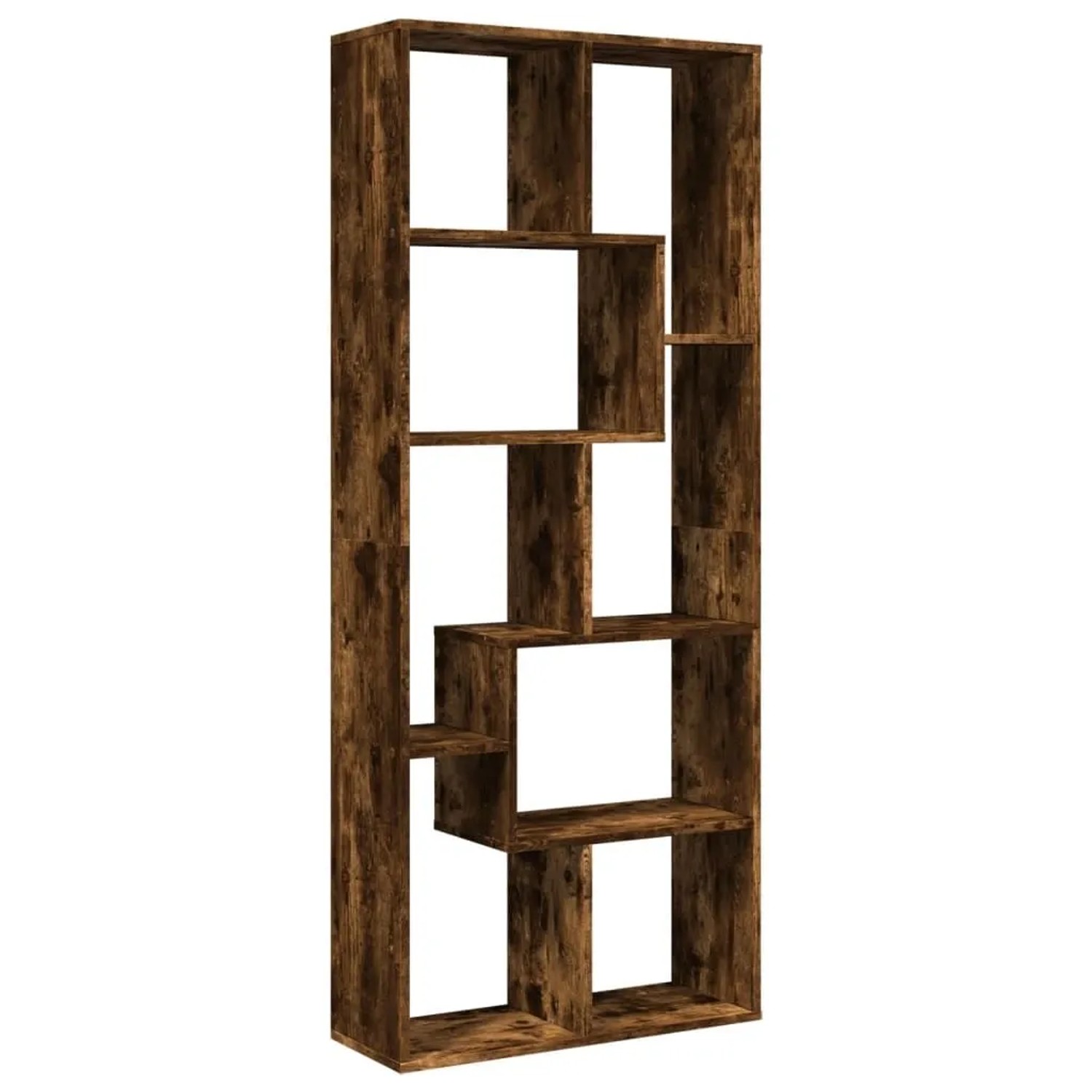 vidaXL Raumteiler-Bücherregal Räuchereiche 67x25x161,5cm Holzwerkstoff 8580 günstig online kaufen