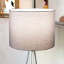 Grauer Orion Lightstyle Lampenschirm, Ø 40cm, aus Stoff. Geeignet für E27 Lampen.