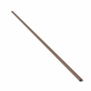 Paneel-Abschlussleiste in Walnuss-Optik, MDF, schwarz, 6,5x240cm, für Paneel-Zubehör.