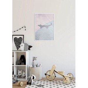 Komar Wandbild Wild and Free Fox, 30x40 cm, mit Fuchs-Motiv im Kinderzimmer.
