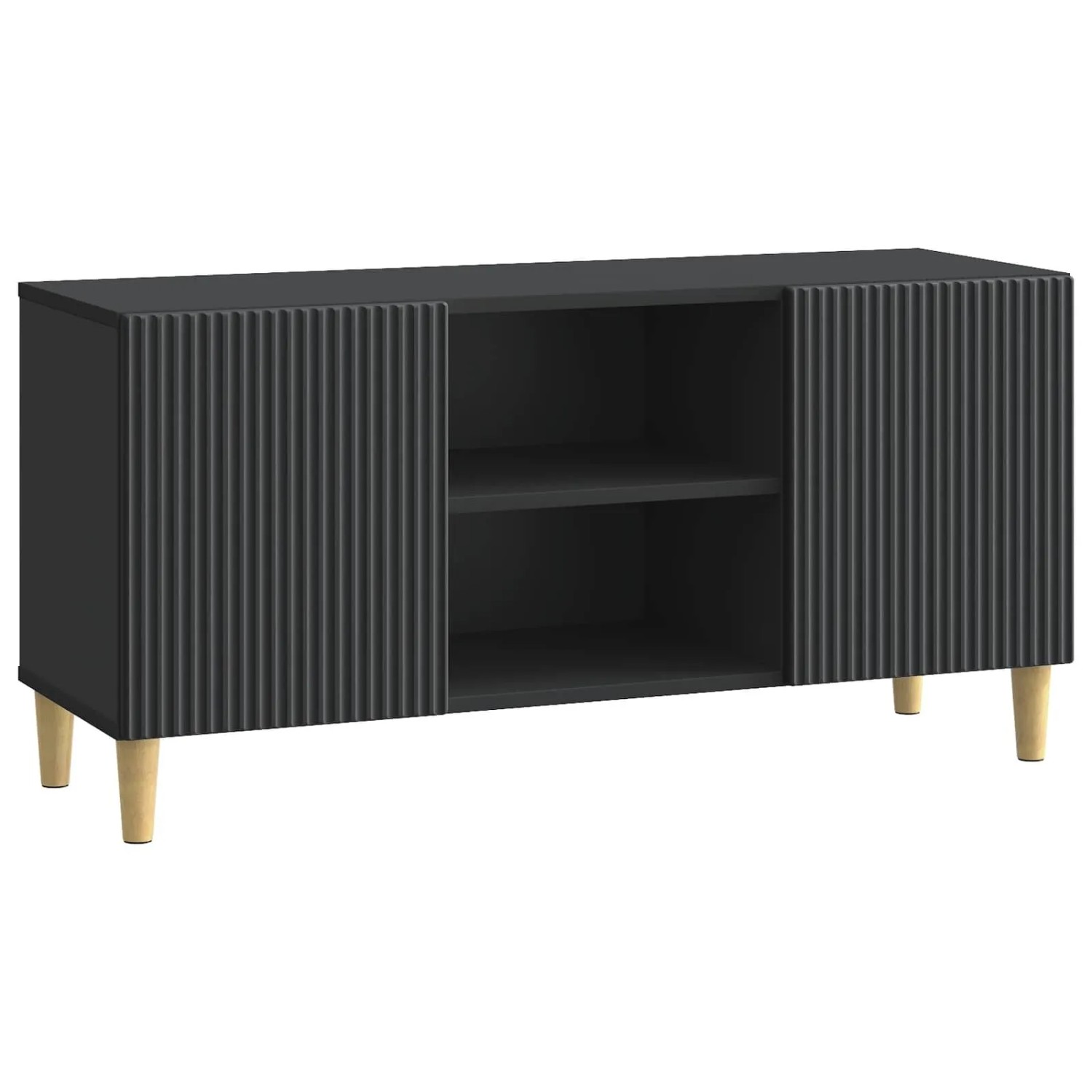 vidaXL TV-Schränk Schwarz 102 x 34,5 x 50 cm Holzwerkstoff 894696