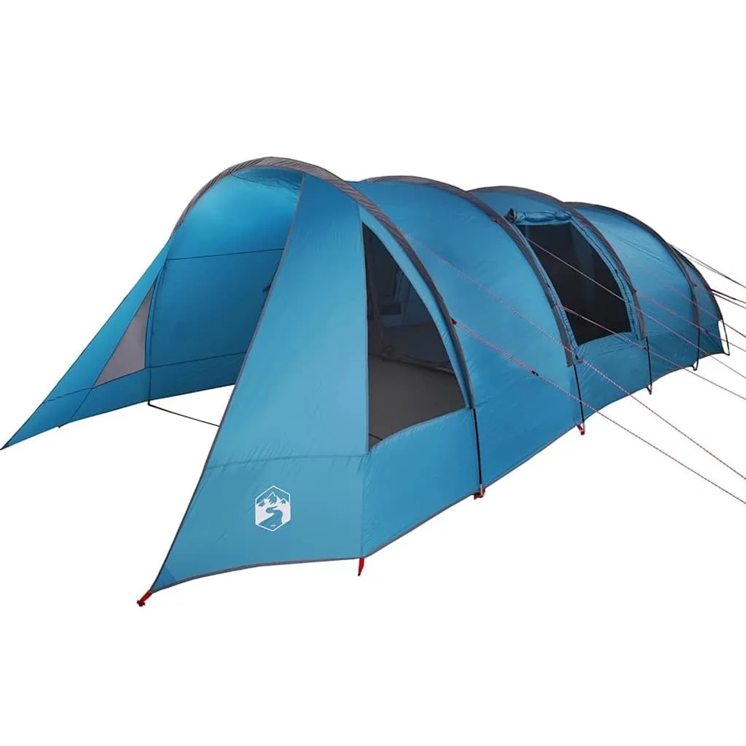 vidaXL Tunnelzelt mit Dach Blau und Grau 778 x 356 x 210 cm 42004045
