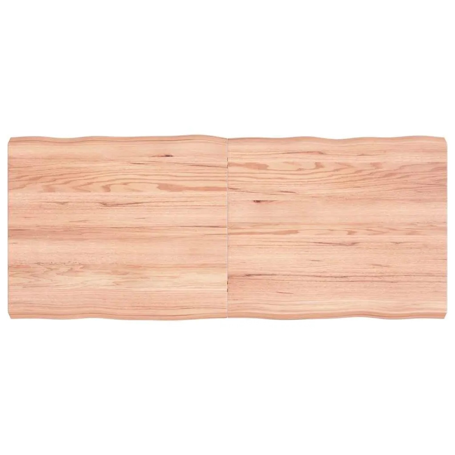 vidaXL Tischplatte 140x60x2-6 cm Massivholz Behandelt Baumkante 363967