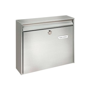 Burg Wächter Briefkasten Borkum 3877 aus Edelstahl, DIN C4 Format.