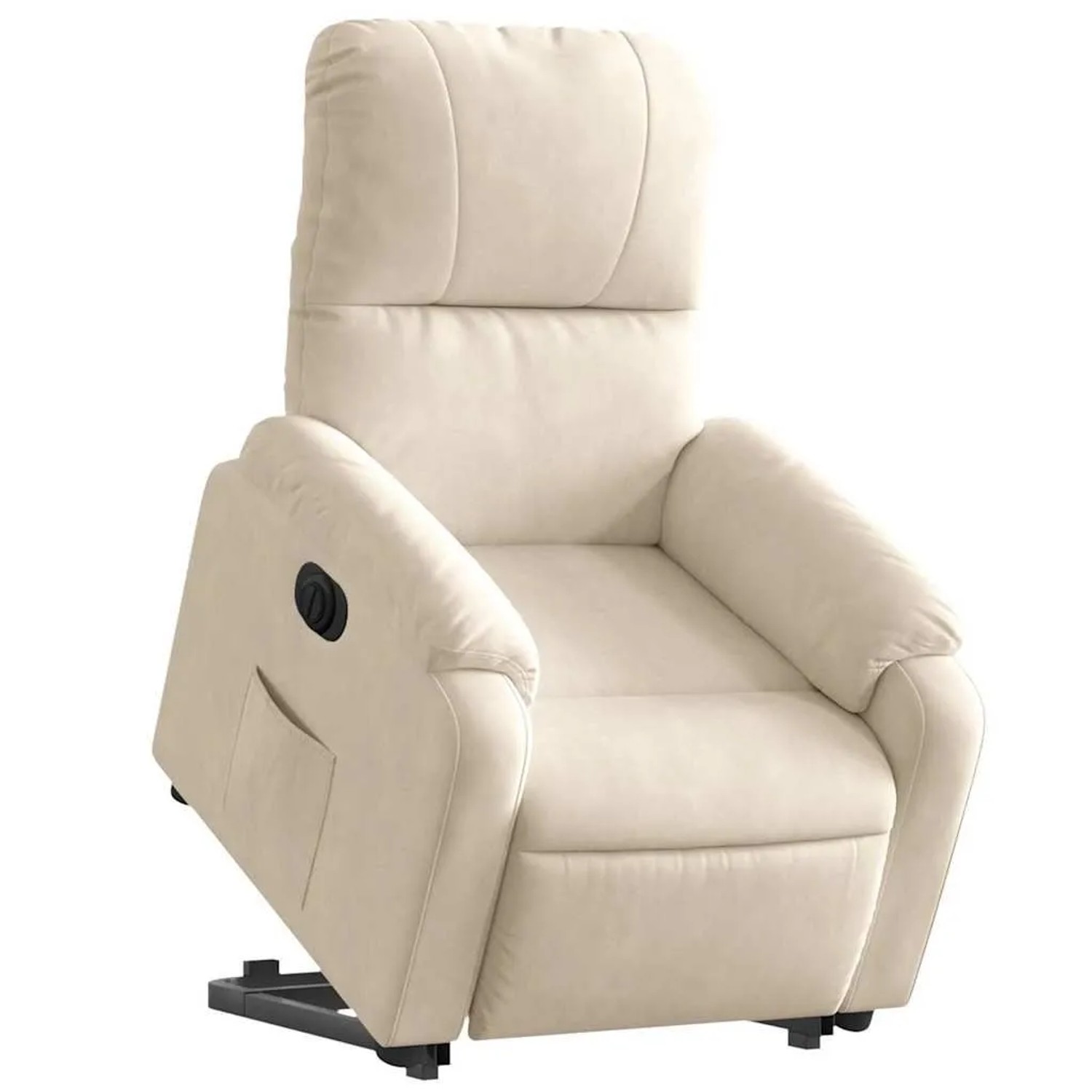 vidaXL Relaxsessel mit Aufstehhilfe Elektrisch Beige Mikrofasergewebe 3204948