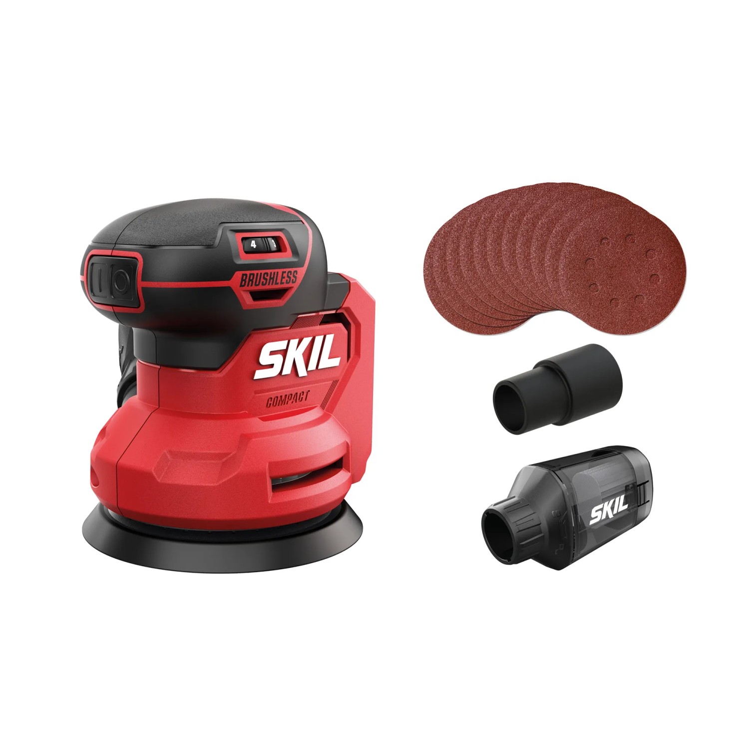 Skil Akku-Exzenterschleifer 3751CA Bürstenlos Ohne 20 V Akku & Ladegerät 125 mm