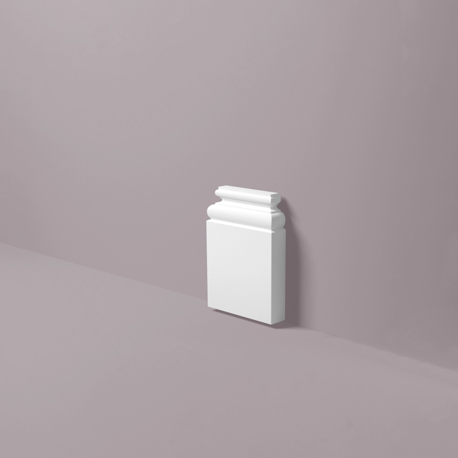 NOEL & MARQUET NMC PB1 ARSTYL Pilaster Sockel Pilaster Zierelement 55,1 cm x 8,5 cm x 35,9 cm Weiß