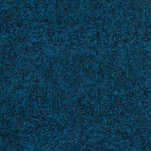 Blaue Schatex Teppichfliese aus Nadelfilz, selbstliegend, 50x50 cm, für Büro und Messe.