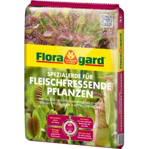 Floragard Spezialerde für fleischfressende Pflanzen, 3 Liter Sack. Geeignet für Sonnentau und Venusfliegenfallen.