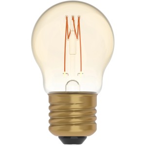 LED-Filament Leuchtmittel E27 Globe G45, 2,5W, warmweiß, dimmbar.