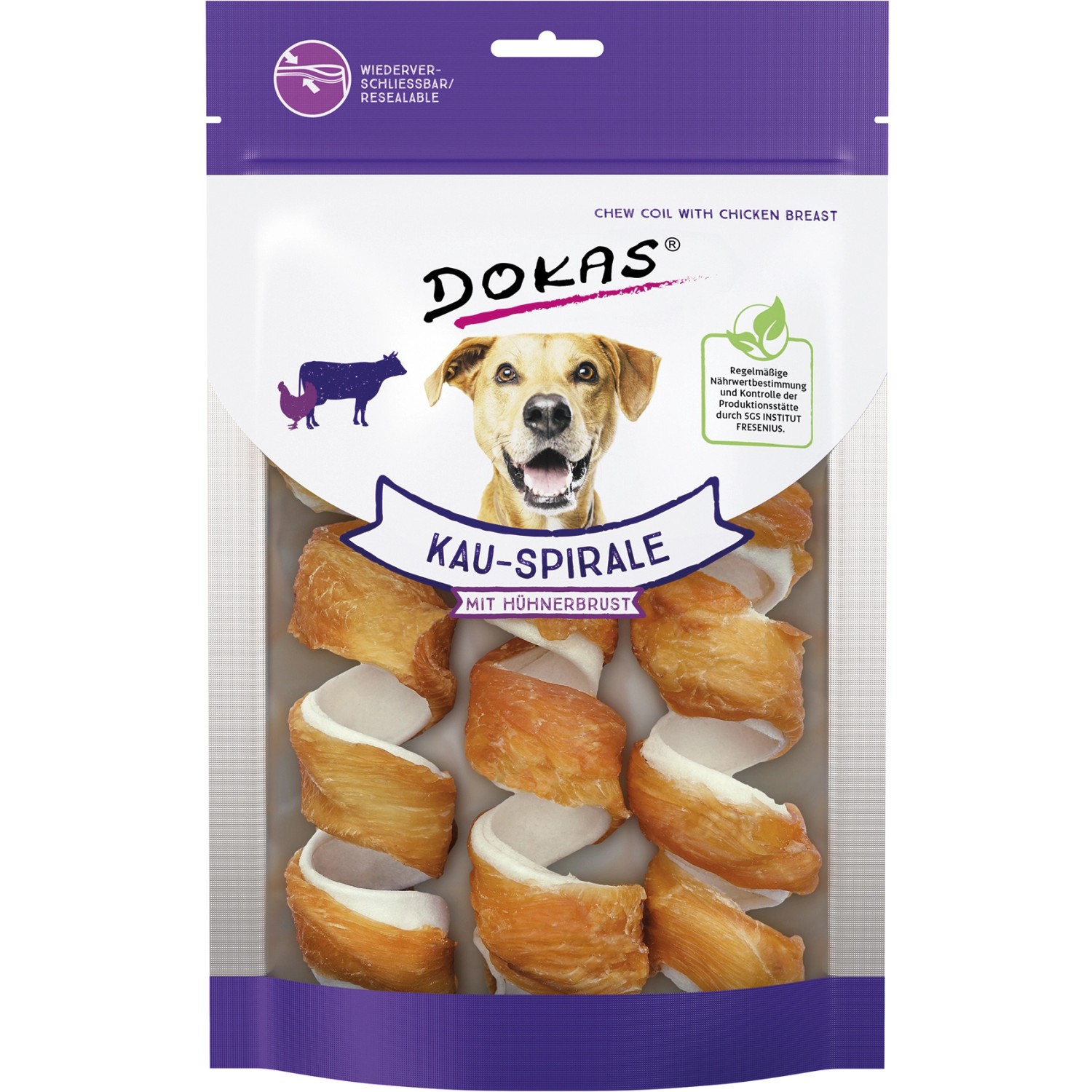 Dokas Kau-Spirale Huhn 110 g