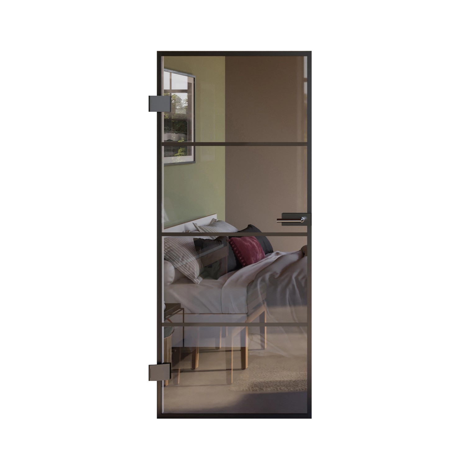 Skyscope Portal Drehtür-Set Slimwork Typ 9 Klarglas 959 x 1.972 mm DIN L
