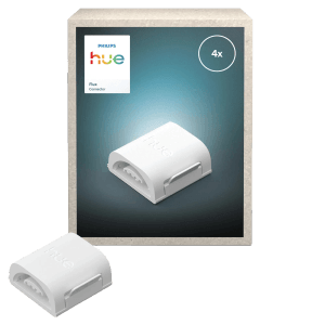 Philips Hue I-Verbindungsstück Flux für LED-Streifen 4 Stück Weiß