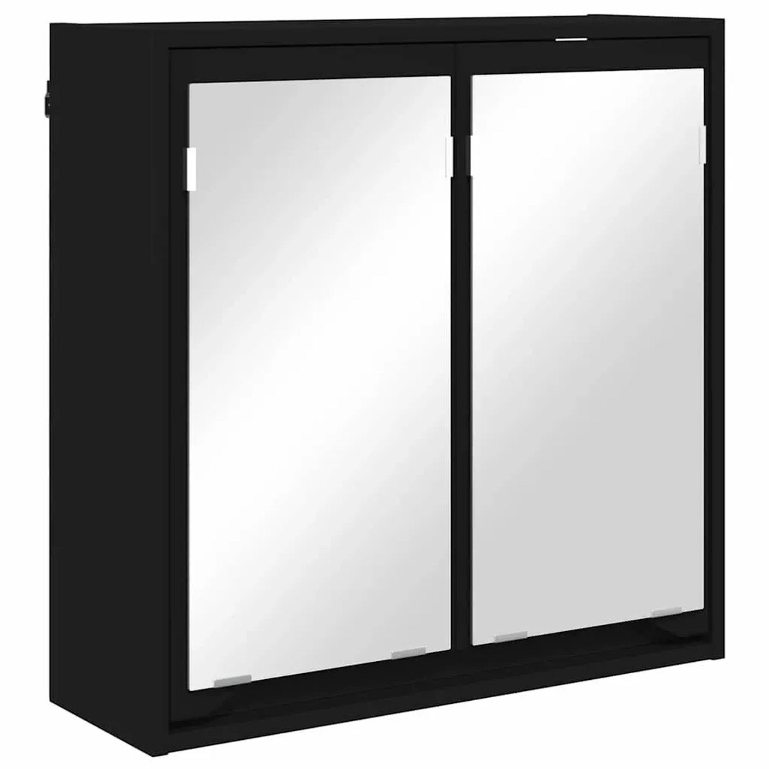 vidaXL Badezimmerspiegelschrank Schwarz 60 x 20 x 60 cm Holzwerkstoff 88877 günstig online kaufen