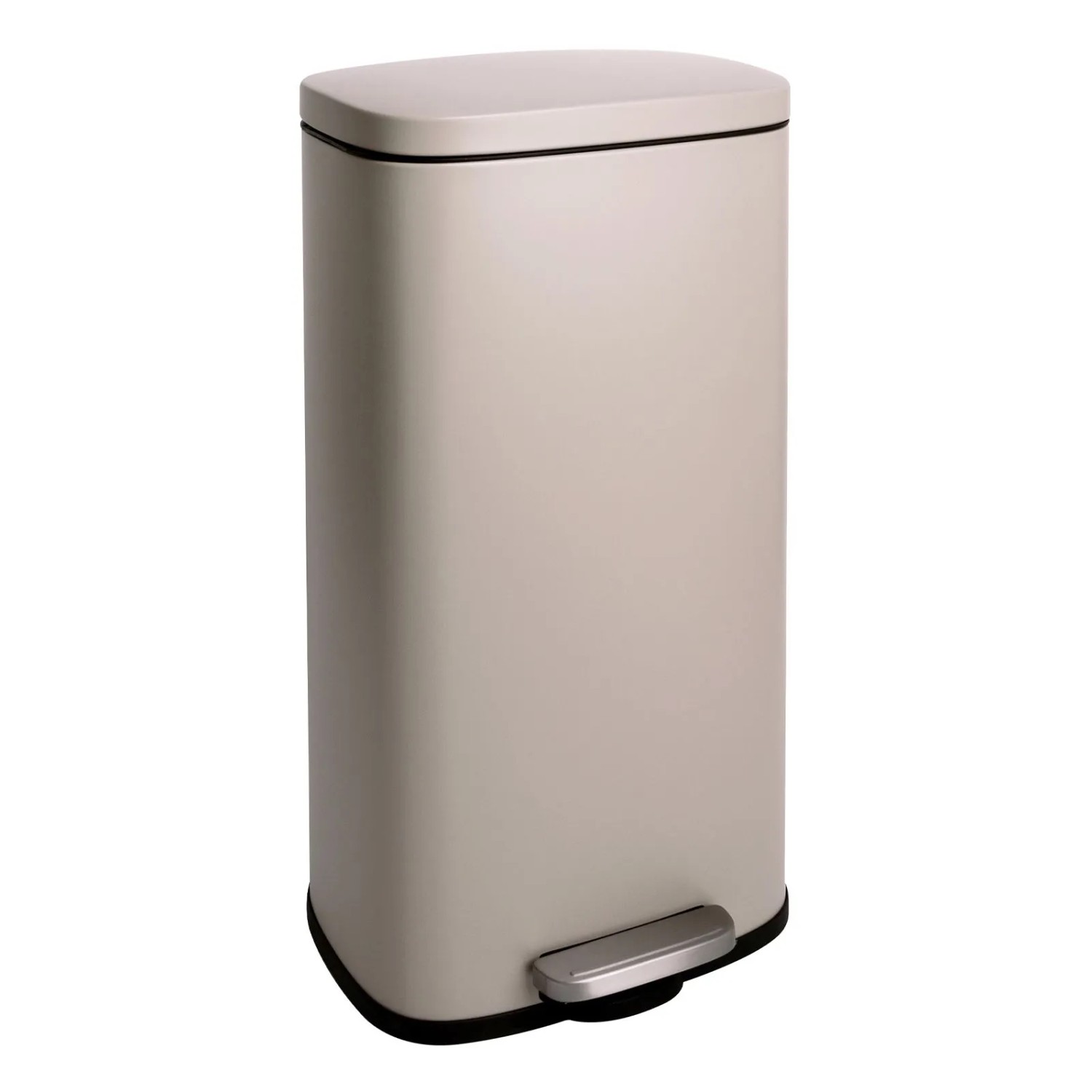 Svita TQ30 Mülleimer 30L Treteimer Abfallbehälter Softclose Deckel Taupe