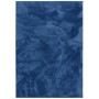 Dunkelblauer Pergamon Hochflor Teppich Melia, 140x200cm, super soft und luxuriös.