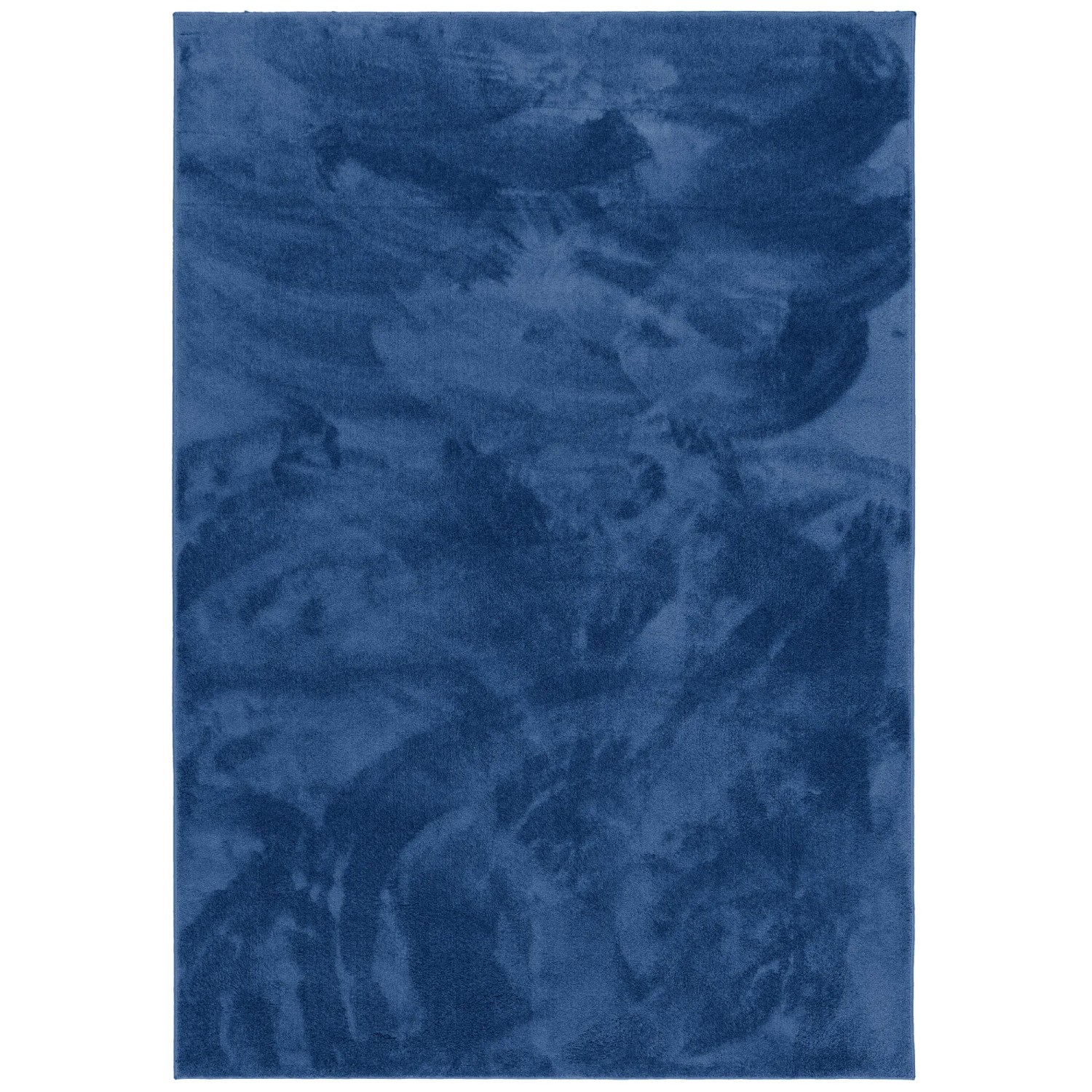 Dunkelblauer Pergamon Hochflor Teppich Melia, 140x200cm, super soft und luxuriös.