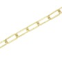 Goldene Zierkette Vierkant, 3x3 mm, als Meterware für Dekorationen.