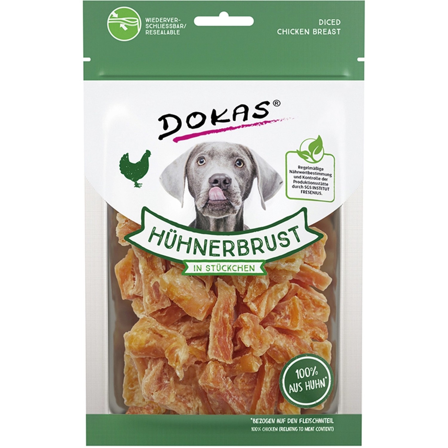 Dokas Hühnerbrust in Stückchen 70 g