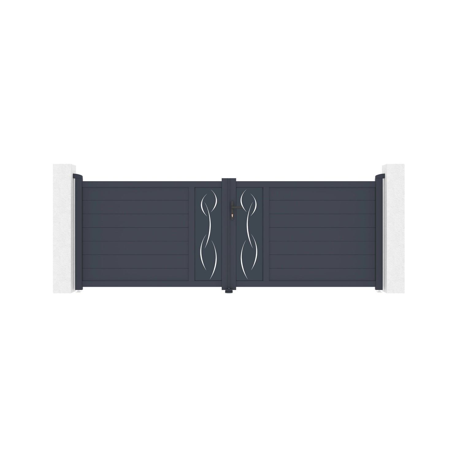 Casanoov Flügeltor 3 5 M Life H 120 Graues Aluminium günstig online kaufen