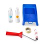 Antirutsch-Anstrich-Set für Badewannen und Duschen mit Reiniger, Walze, Wanne und Klebeband.