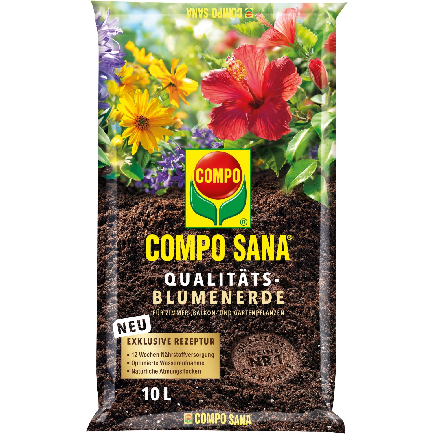 Compo Sana Qualitäts-Blumenerde 1 x 10 l