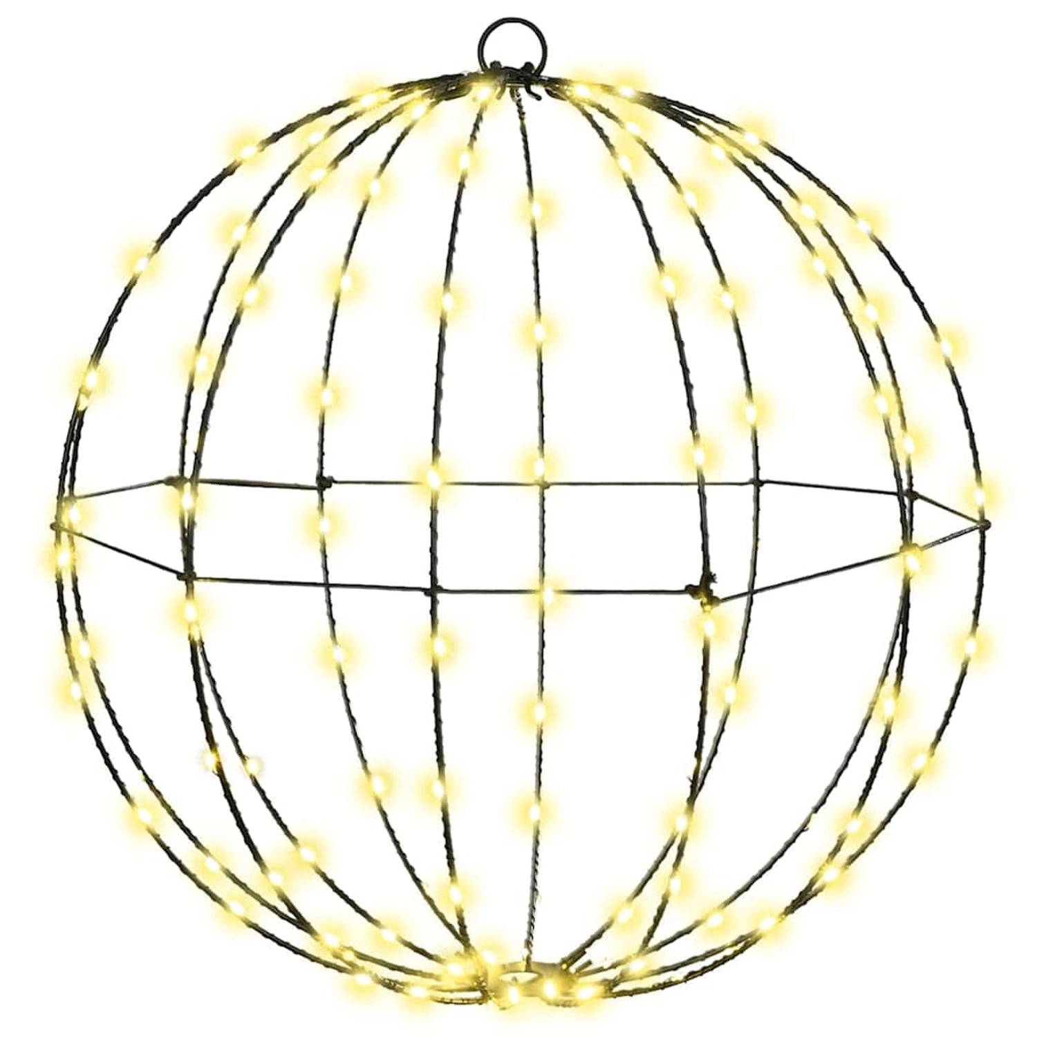 vidaXL Ball mit 120 LEDs Warmweiß 40 cm Metall 42019106 günstig online kaufen