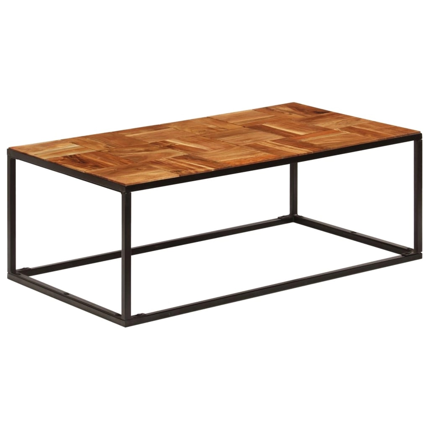 vidaXL Couchtisch 110x60x40 cm Massivholz Akazie und Stahl 246678 günstig online kaufen