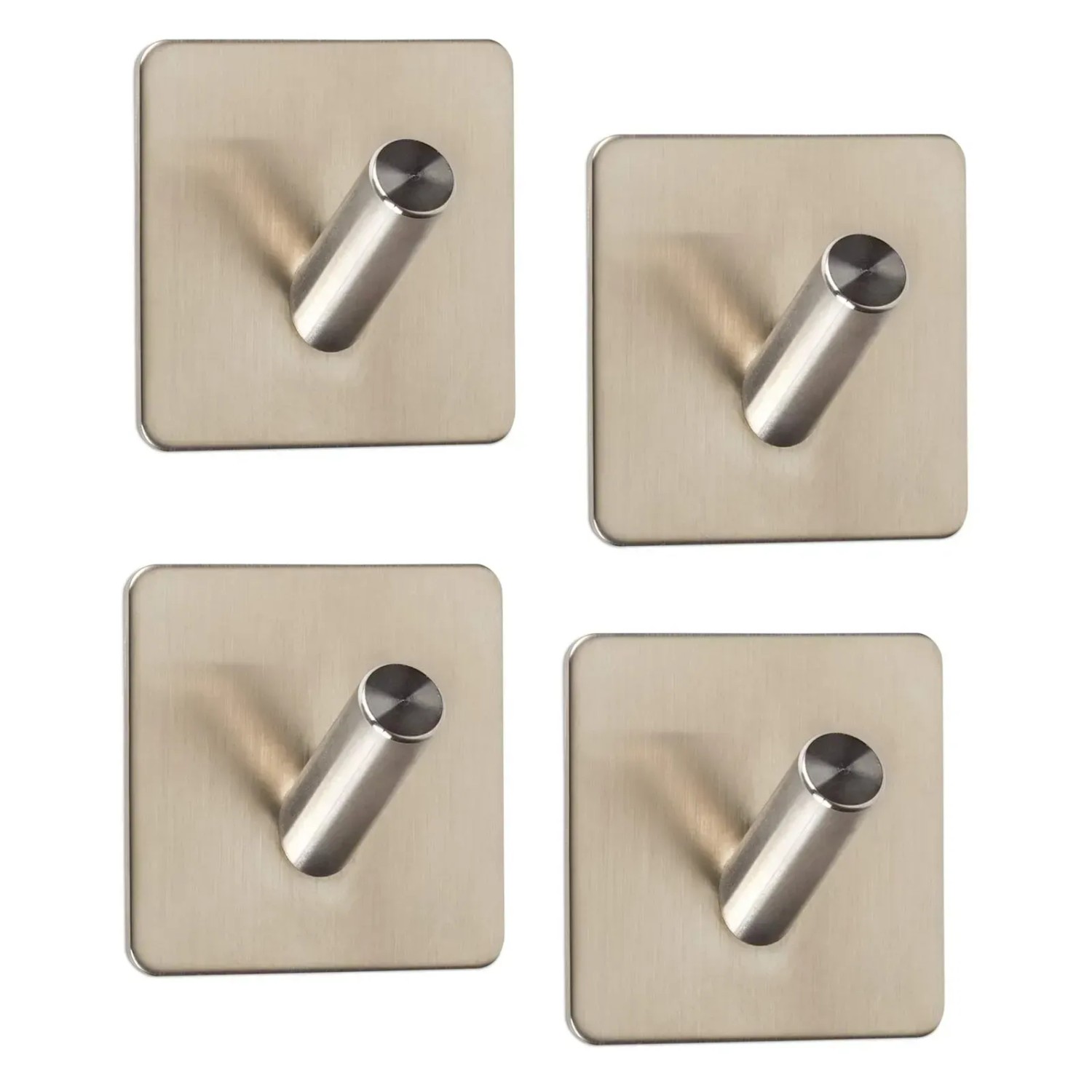 SOTECH 4er Set Garderobenhaken ADRA Einzelhaken Edelstahl Gebürstet Selbstk günstig online kaufen