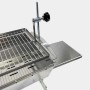 Edelstahl Grillpeter Mangal Astana mit verstellbarem Rost und Seitenablage.
