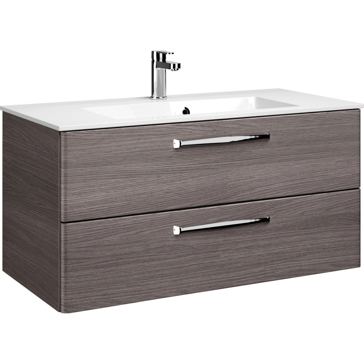 Pelipal Waschbeckenunterschrank 105 cm Trentino Graphit Struktur