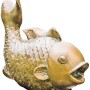 Heissner Teichfigur Großer Fisch aus Polyresin in Kupferoptik für den Gartenteich.