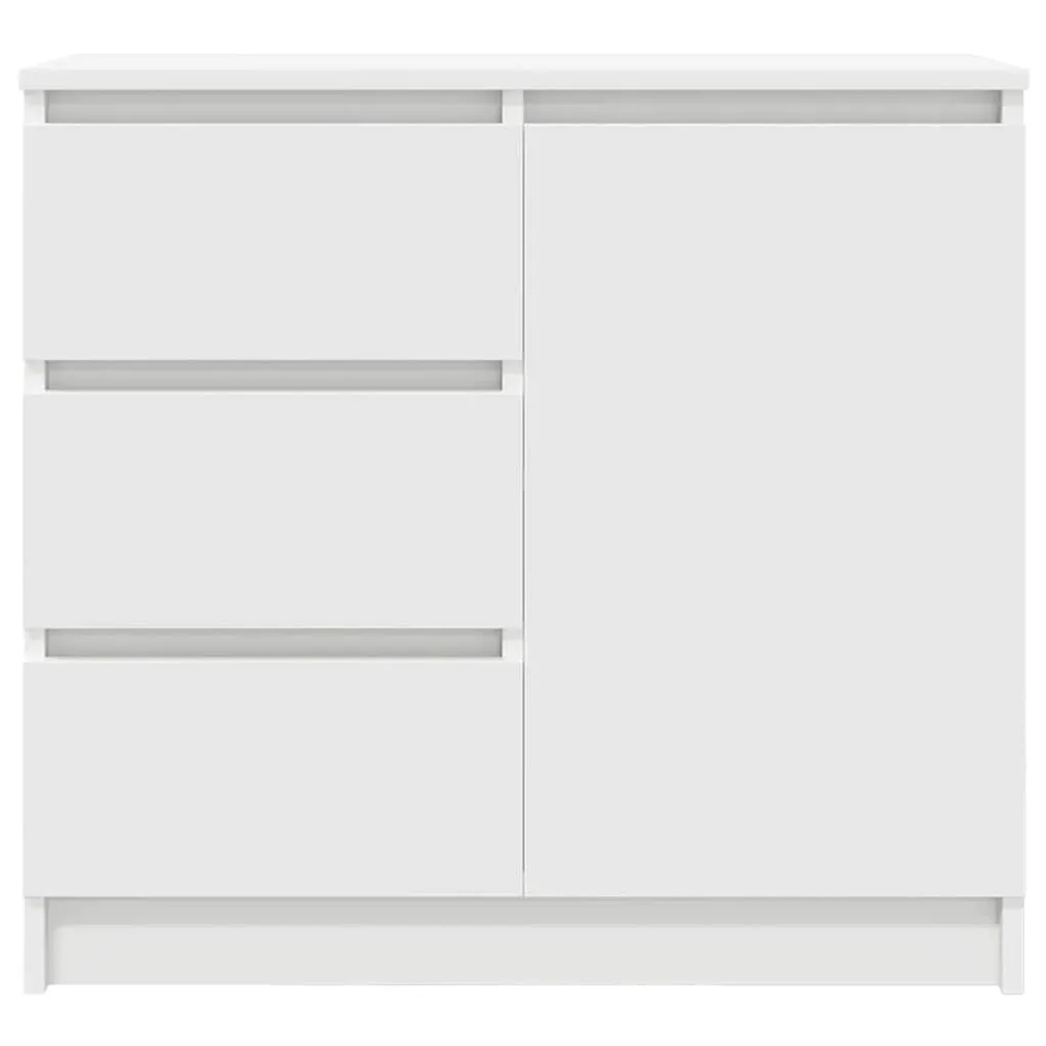 vidaXL Sideboard mit Schublade Weiß 71x35x65 cm Holzwerkstoff 861571_6