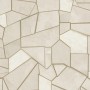 Beige Vliestapete mit Mosaikmuster und goldenen Konturen aus der Kollektion Elle Decoration 4.