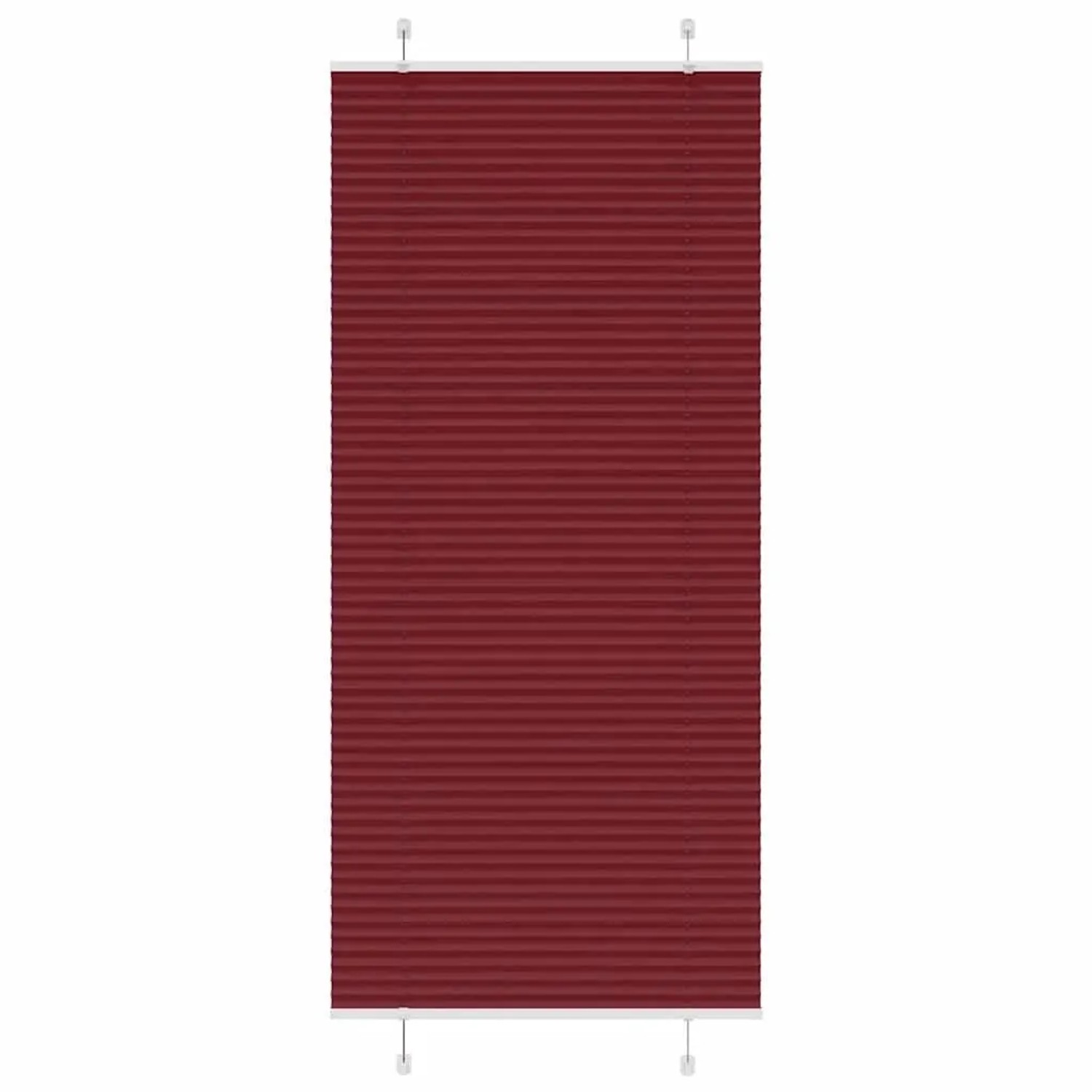 vidaXL Plissee Bordeauxrot 85x200 cm Stoffbreite 84,4 cm Polyester 4015259 günstig online kaufen