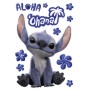 Komar Deko-Sticker: Disney Lilo & Stitch "Ohana" Wandsticker, blau, 50x70cm.