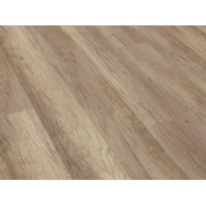 Laminatboden Comfort Eiche, 7 mm stark, mit natürlicher Holzstruktur und Maserung.
